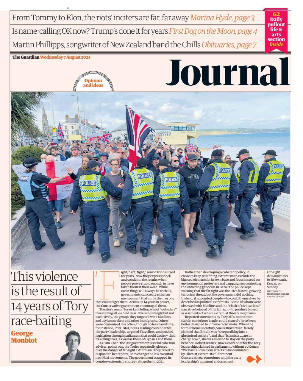 The Guardian Newspaper Preview Pages