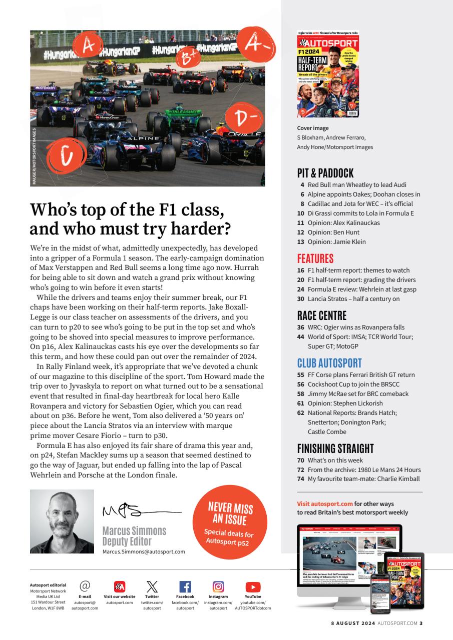 Autosport Preview Pages