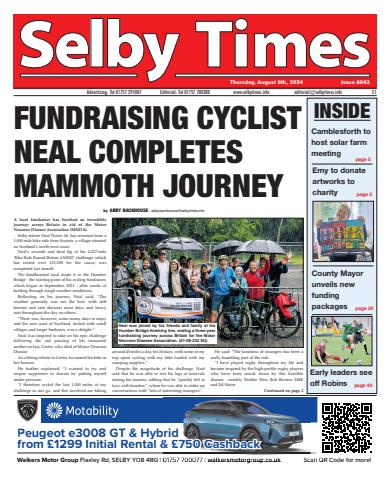 Selby Times issue August 8th 2024