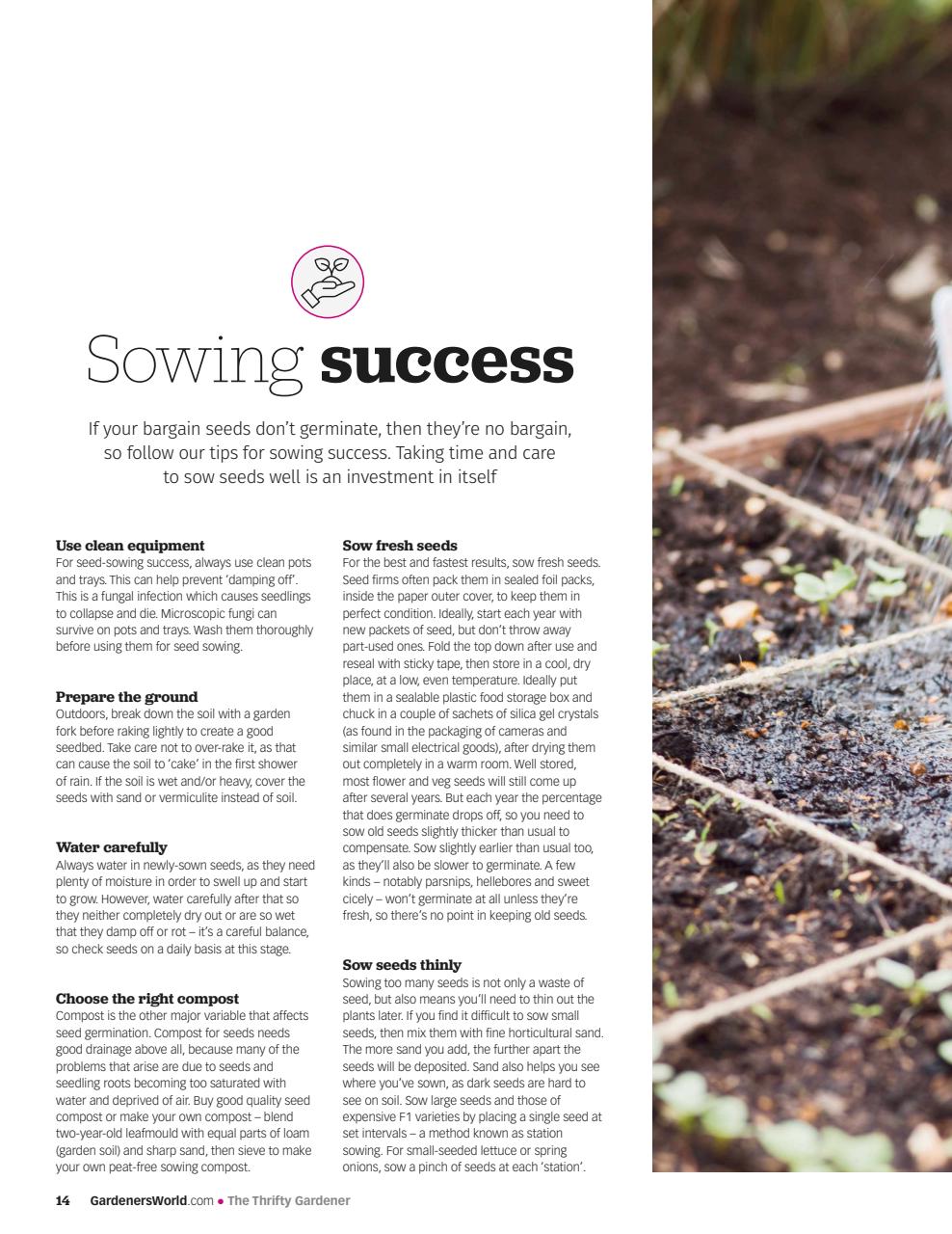 BBC Gardeners’ World Magazine Preview Pages