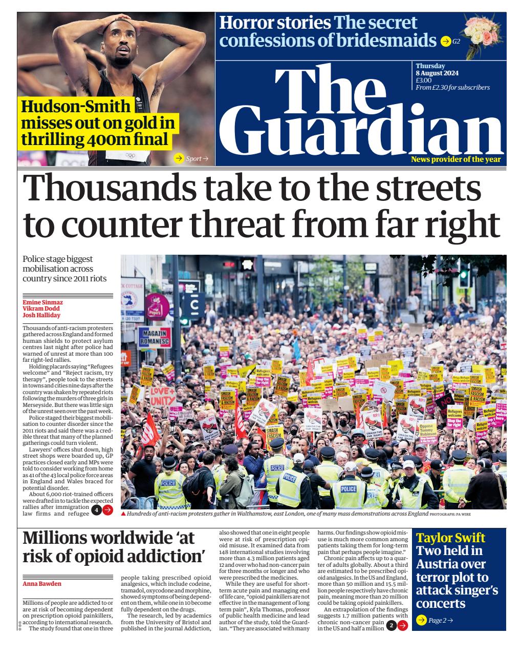 The Guardian Newspaper Preview Pages