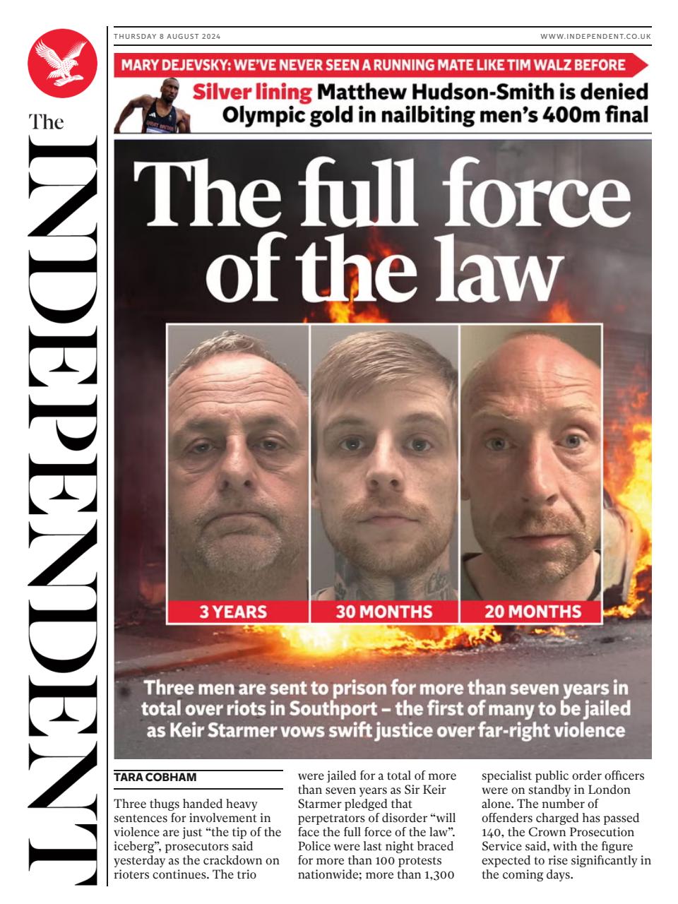 The Independent Daily Edition Newspaper Preview Pages