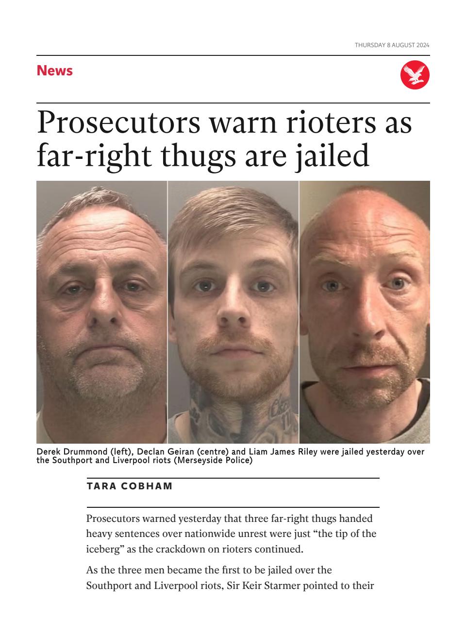 The Independent Daily Edition Newspaper Preview Pages