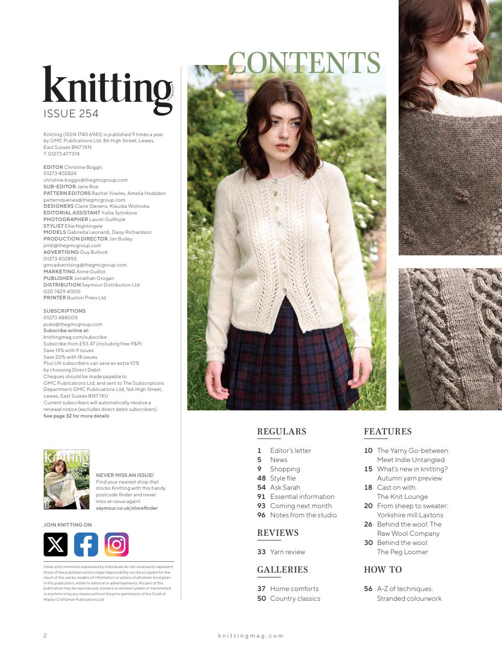 Knitting Preview Pages