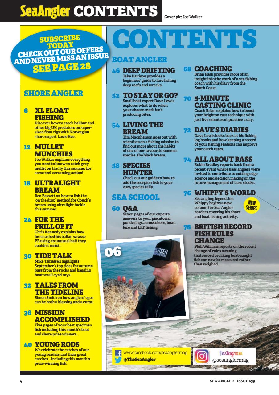 Sea Angler Preview Pages