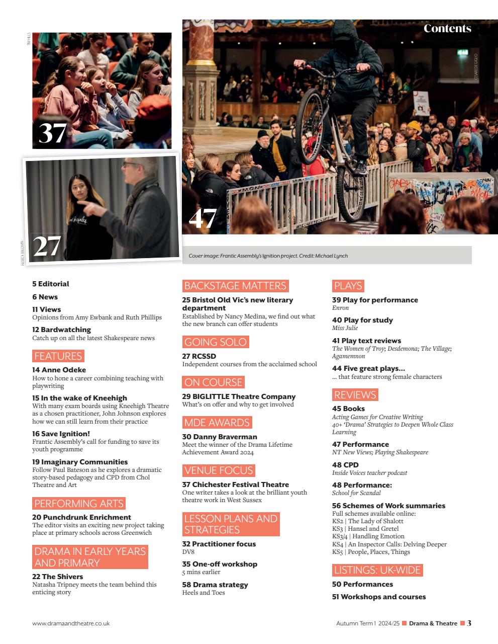 Drama and Theatre Preview Pages