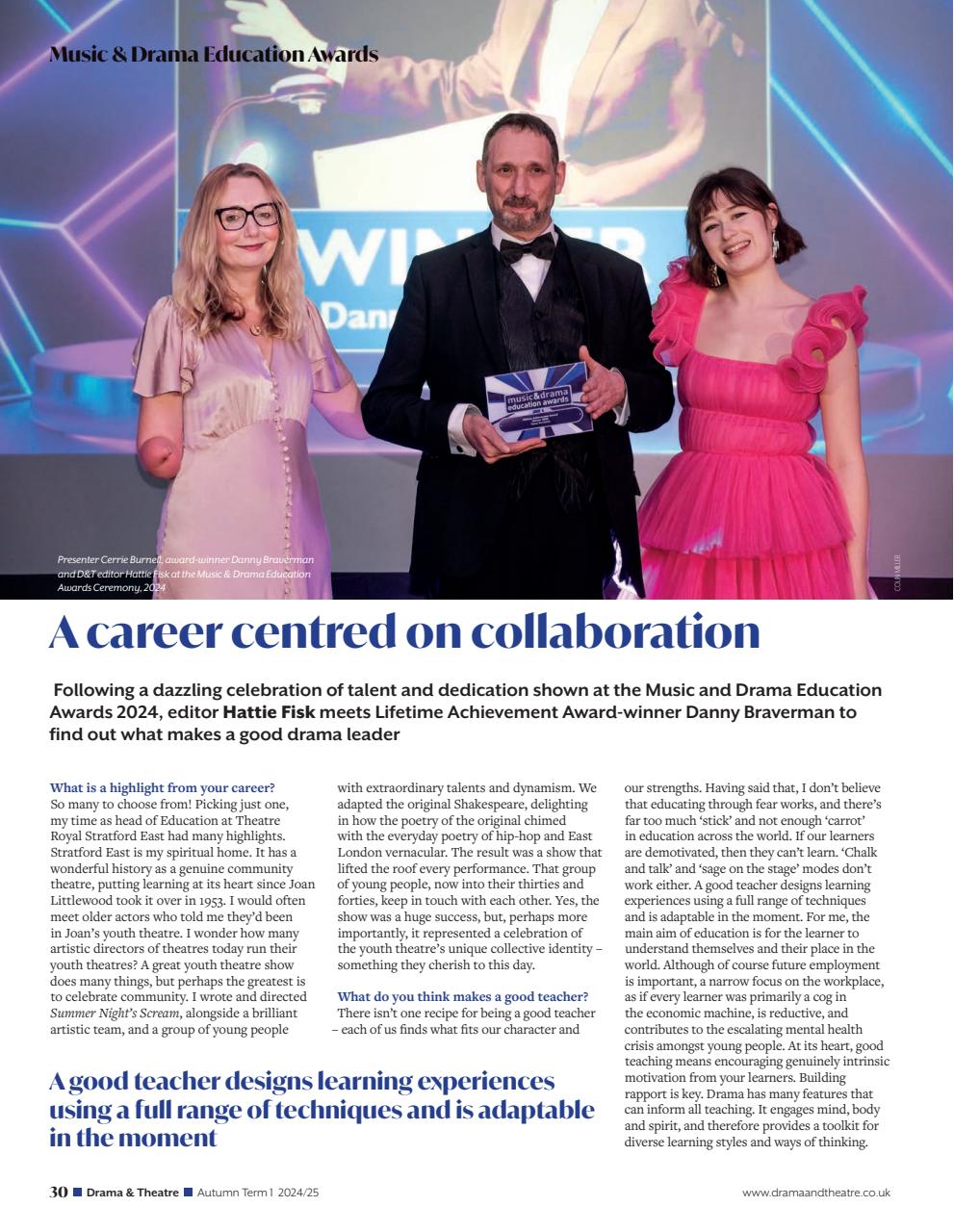 Drama and Theatre Preview Pages