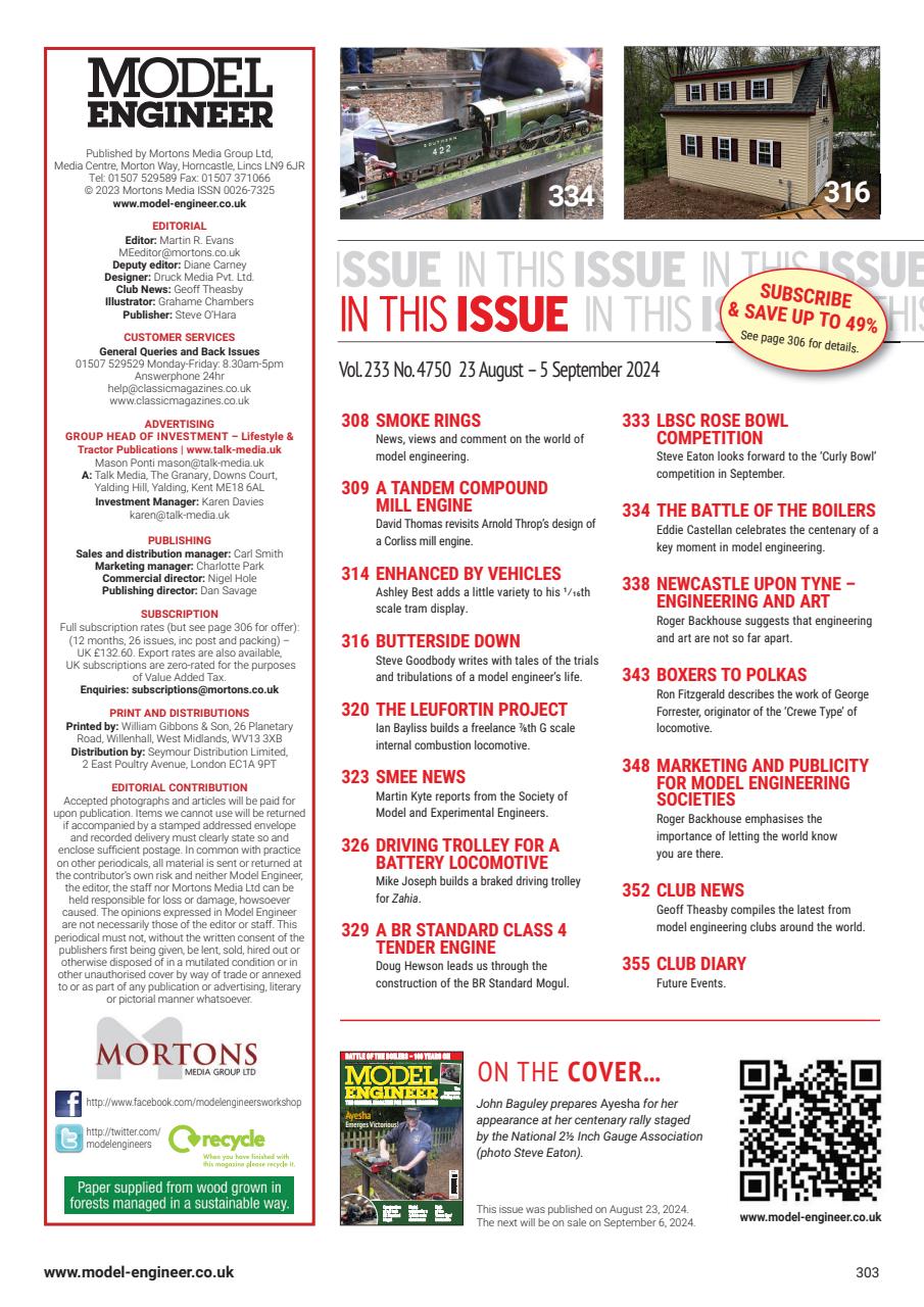 Model Engineer Preview Pages