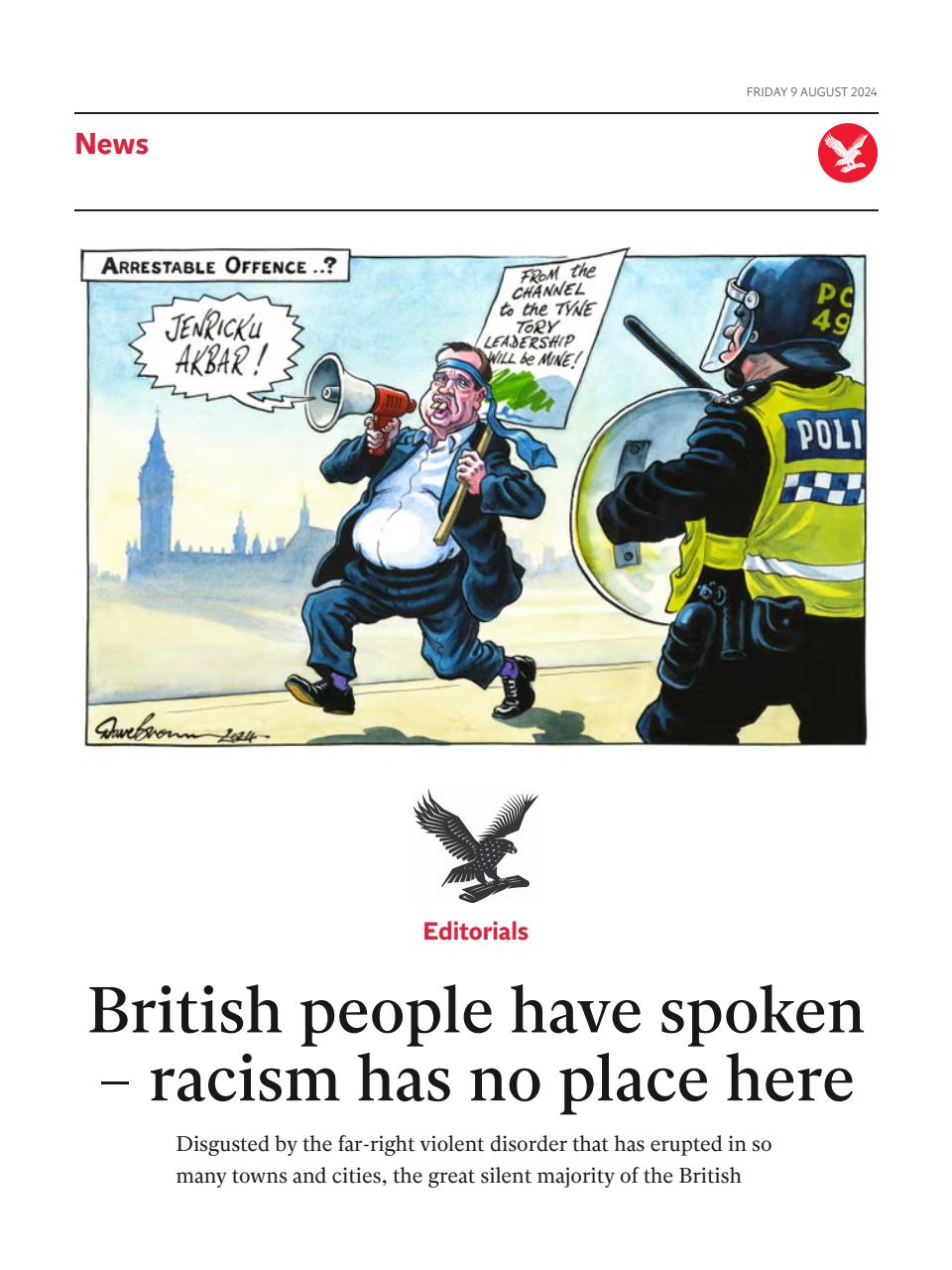 The Independent Daily Edition Newspaper Preview Pages