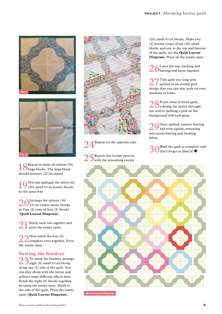 Today’s Quilter Preview Pages