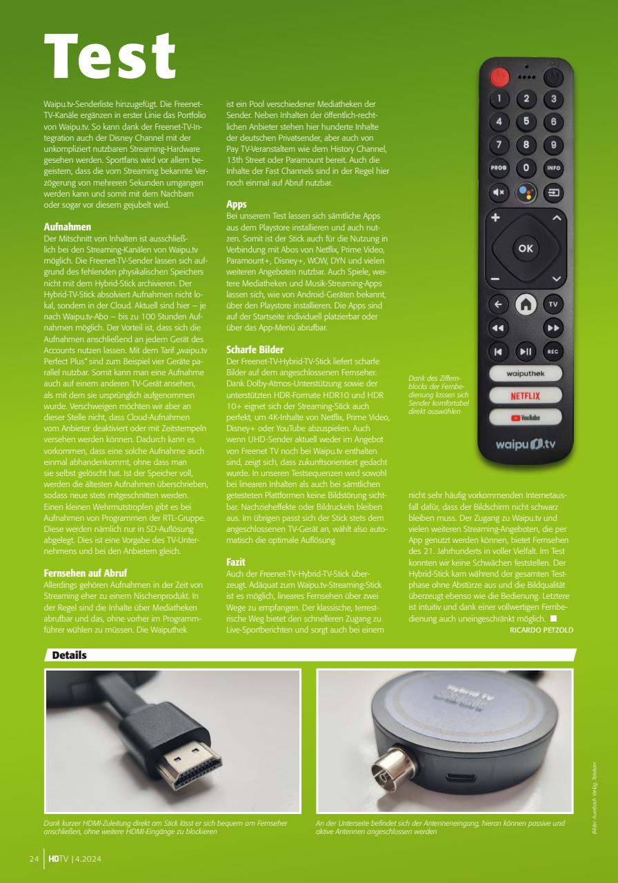 HDTV Preview Pages