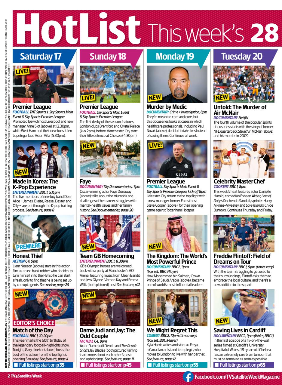 TV & Satellite Week Preview Pages