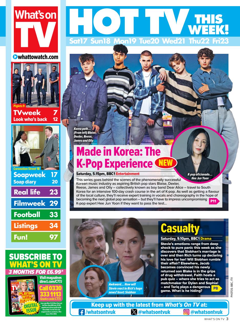 What's on TV Preview Pages
