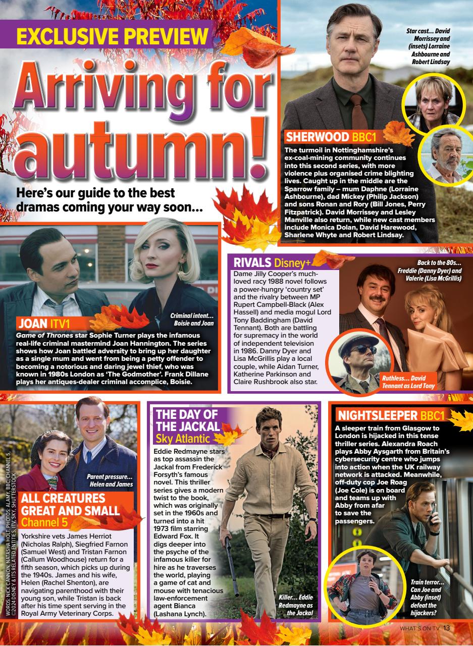 What's on TV Preview Pages