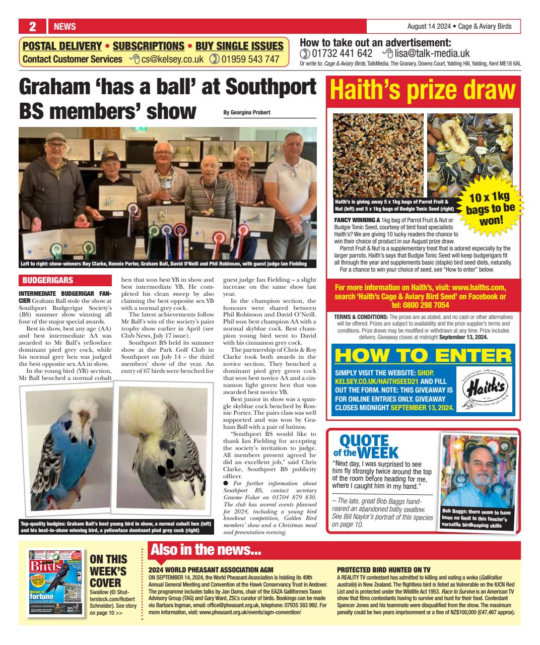 Cage & Aviary Birds Preview Pages