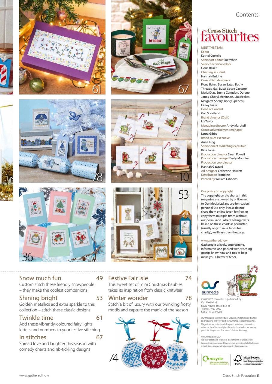 Cross Stitch Favourites Preview Pages