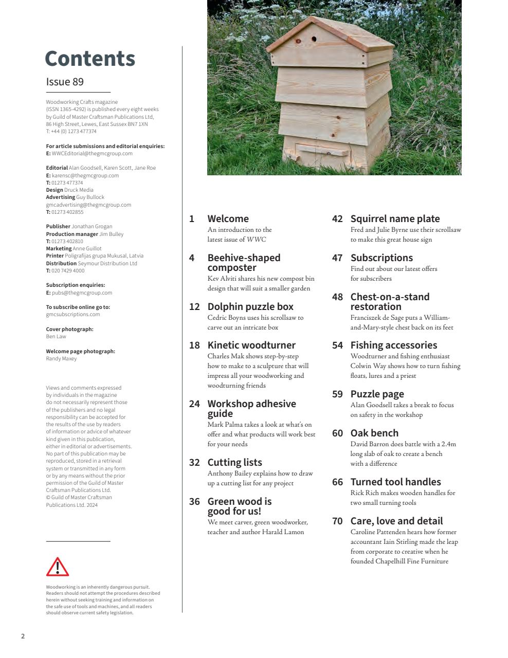 Woodworking Crafts Magazine Preview Pages