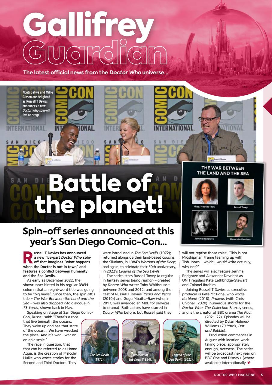 Doctor Who Magazine Preview Pages