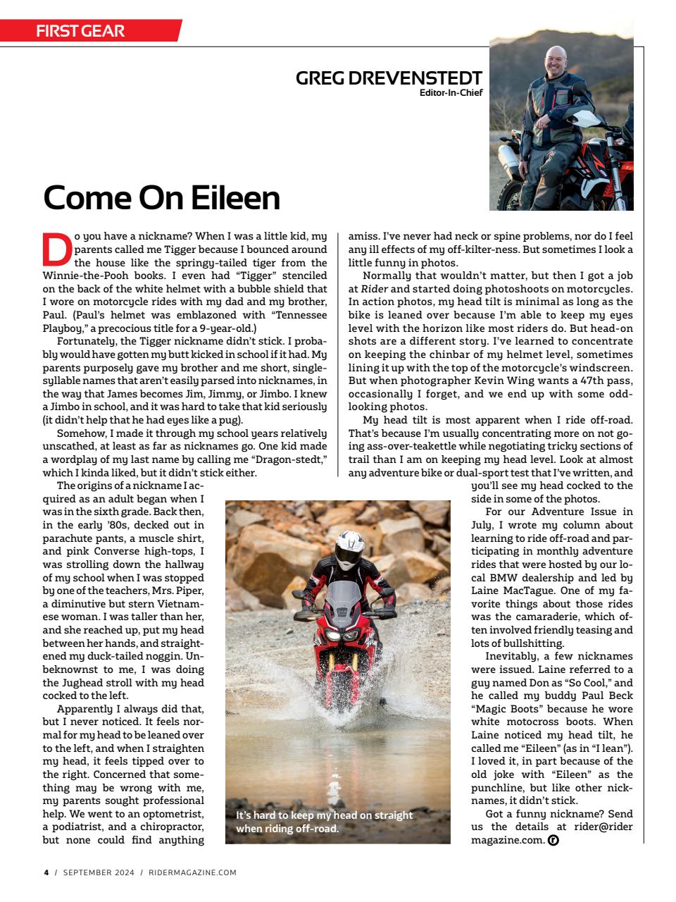Rider Magazine Preview Pages