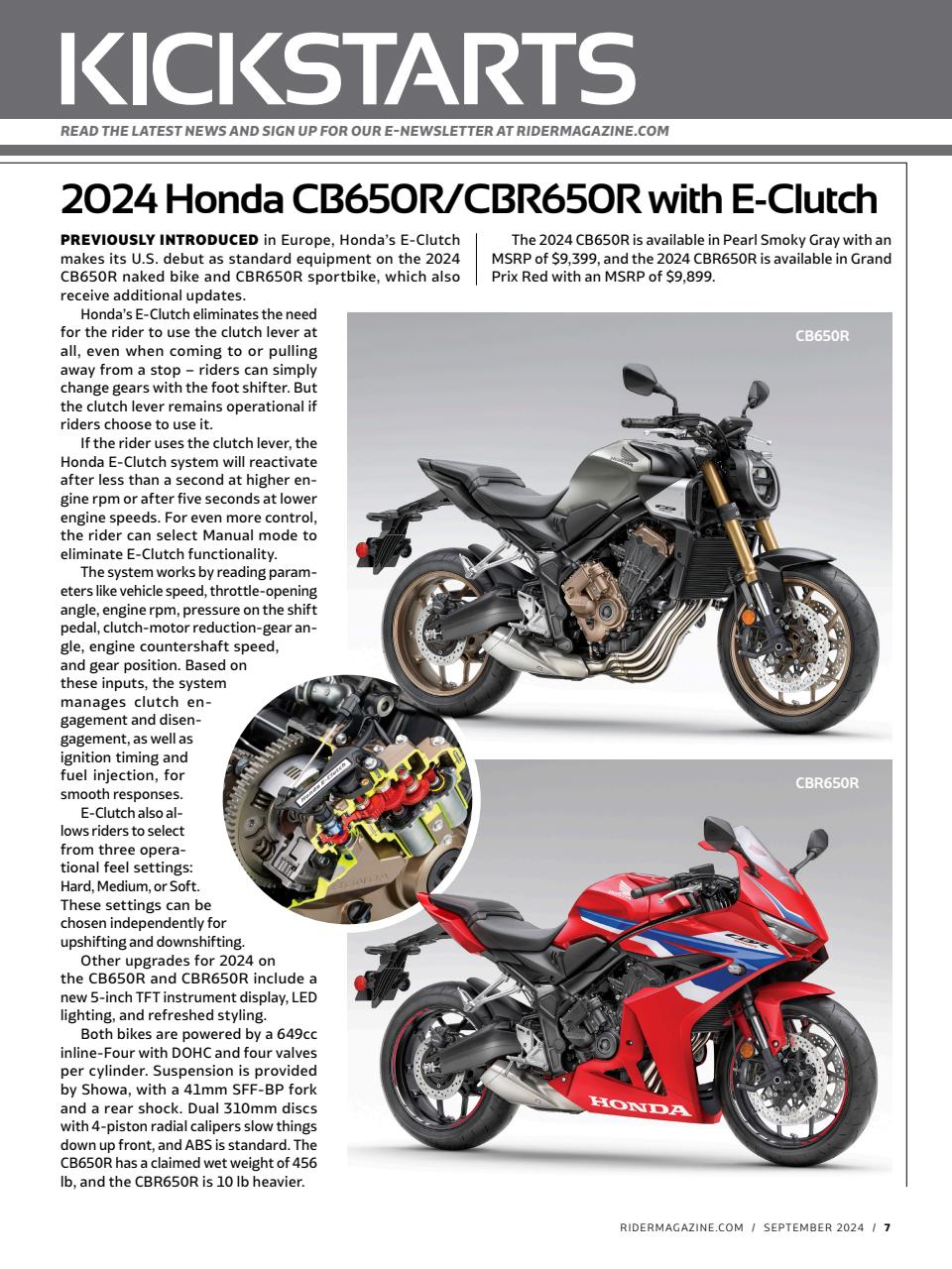 Rider Magazine Preview Pages