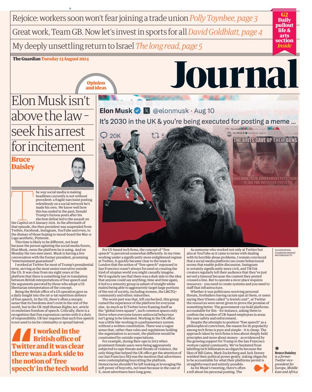 The Guardian Newspaper Preview Pages
