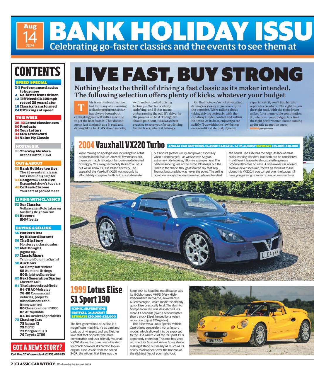 Classic Car Weekly Preview Pages
