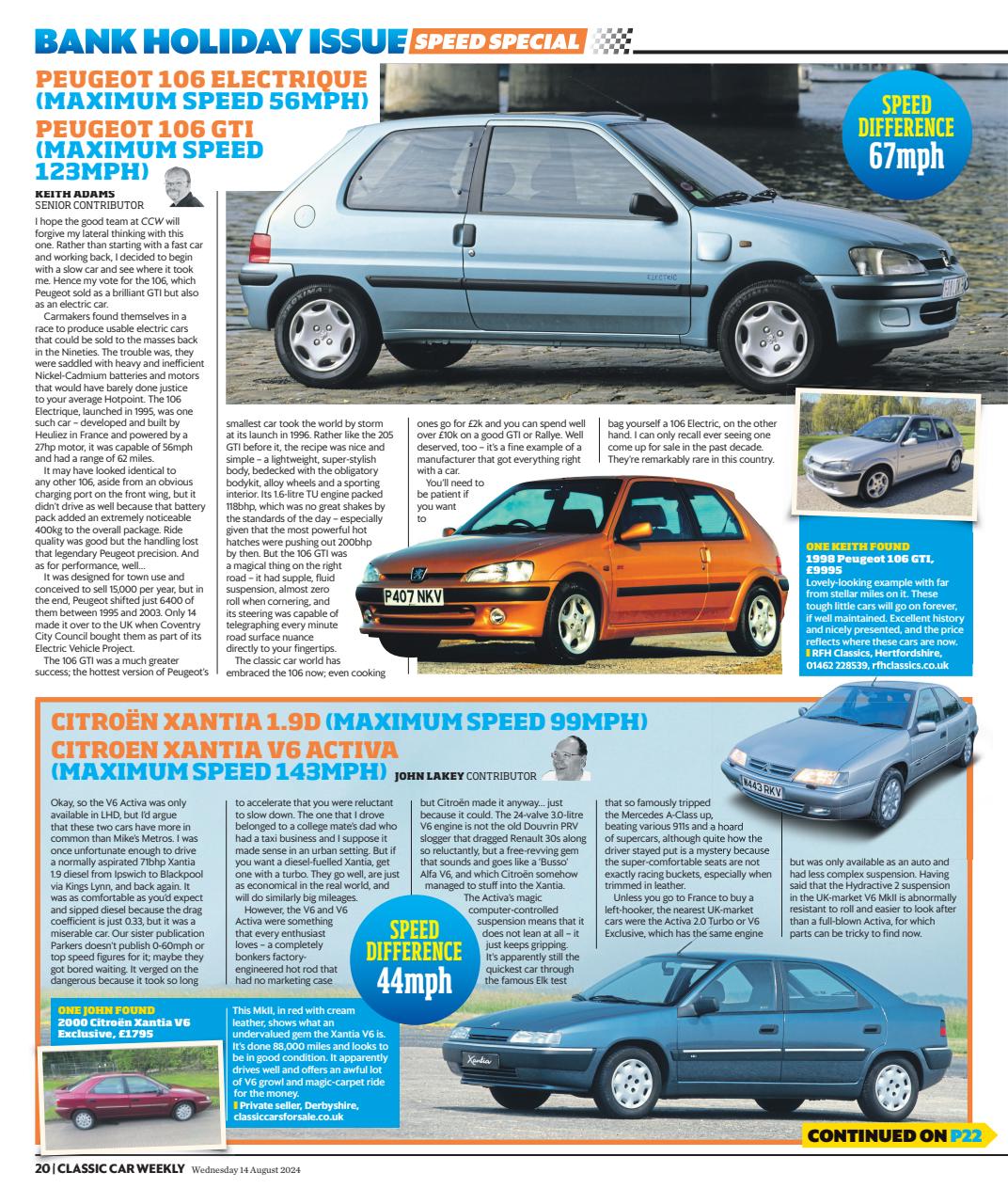 Classic Car Weekly Preview Pages