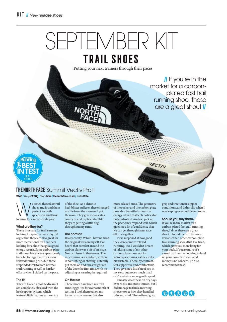 Women’s Running Preview Pages