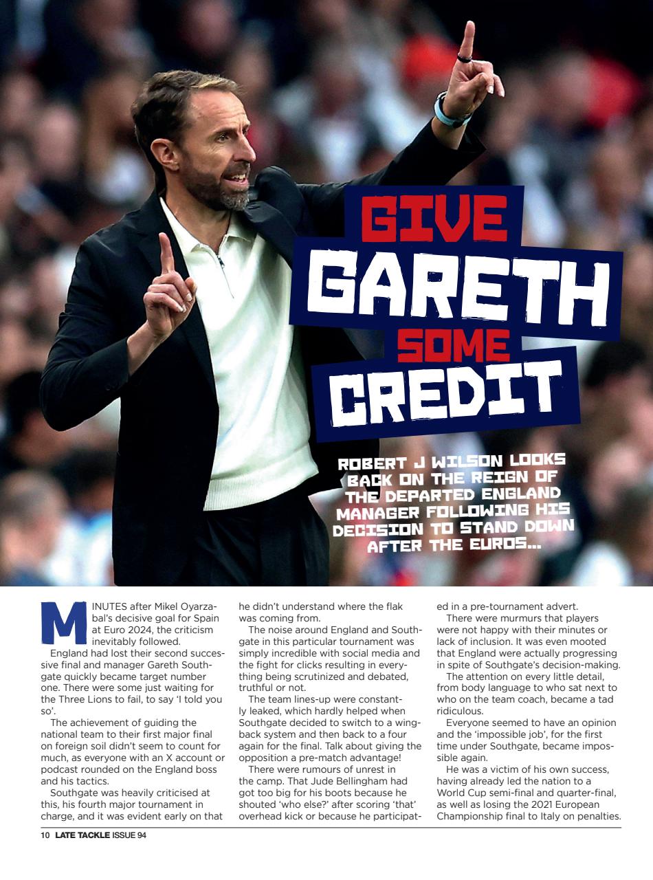 Late Tackle Football Magazine Preview Pages