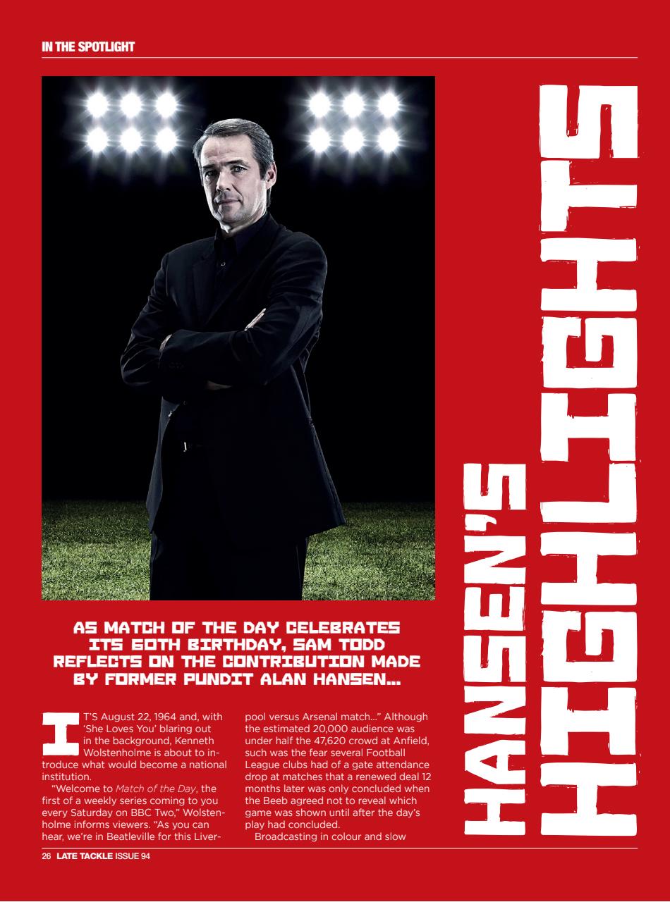 Late Tackle Football Magazine Preview Pages