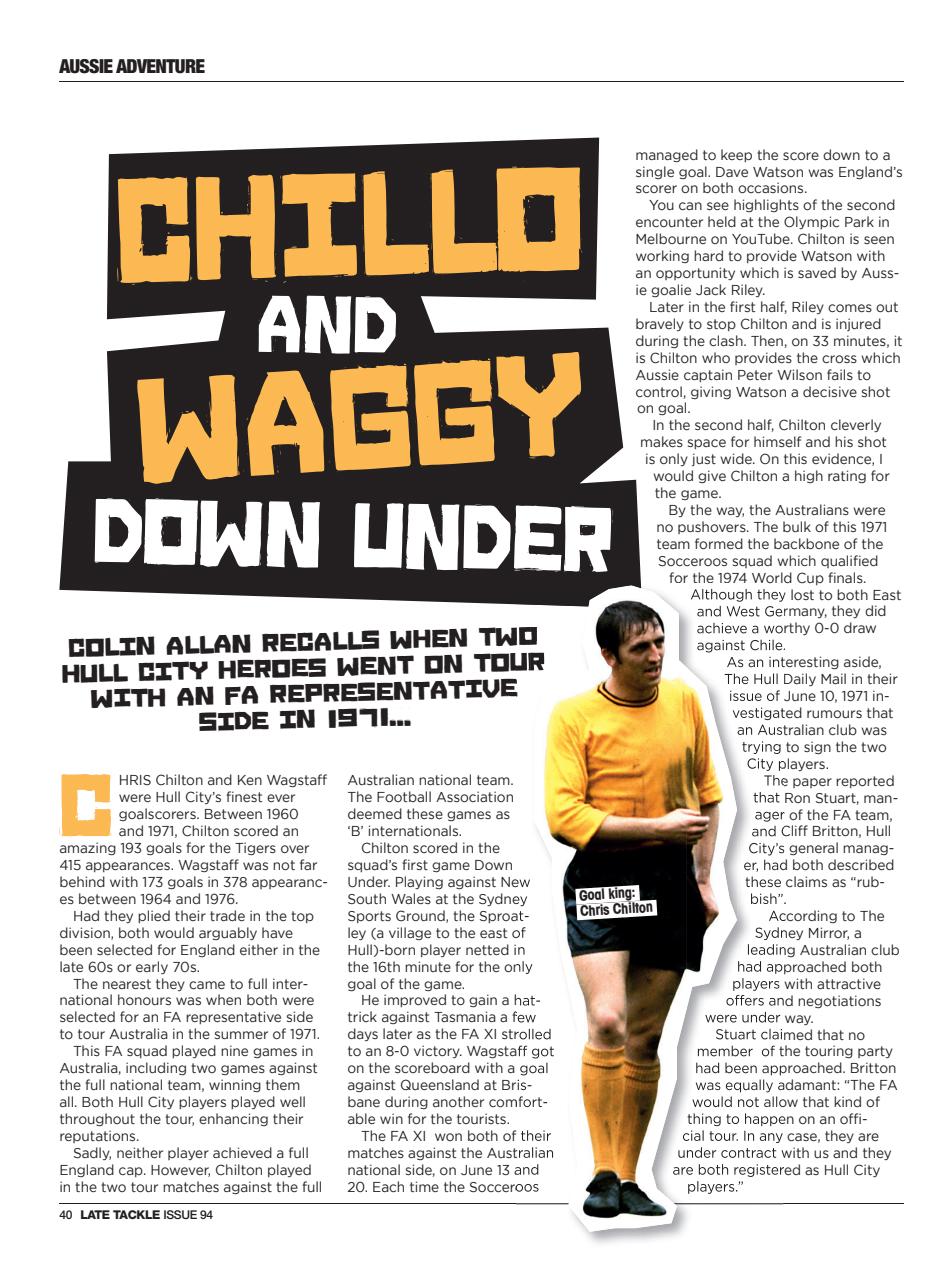 Late Tackle Football Magazine Preview Pages