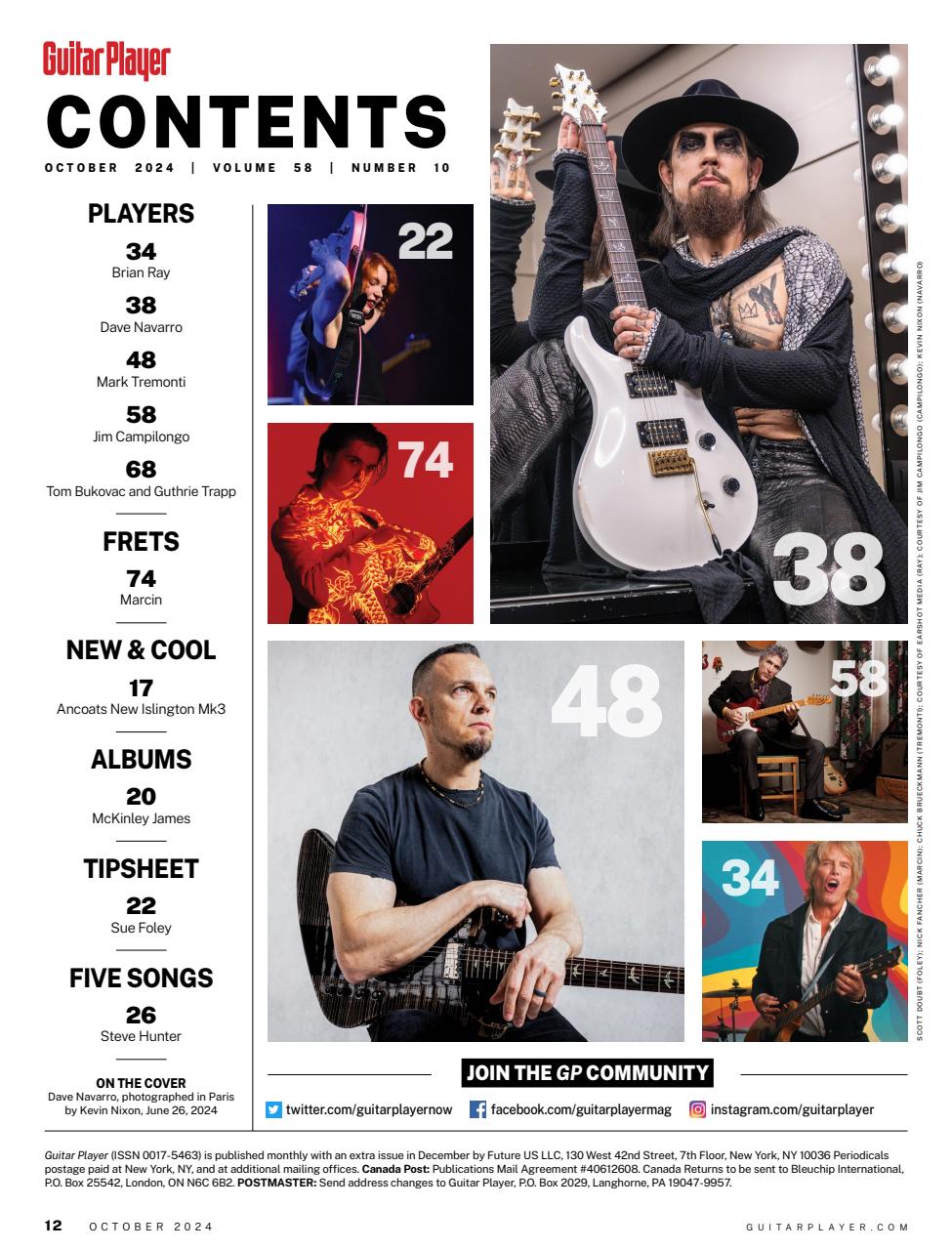 Guitar Player Preview Pages