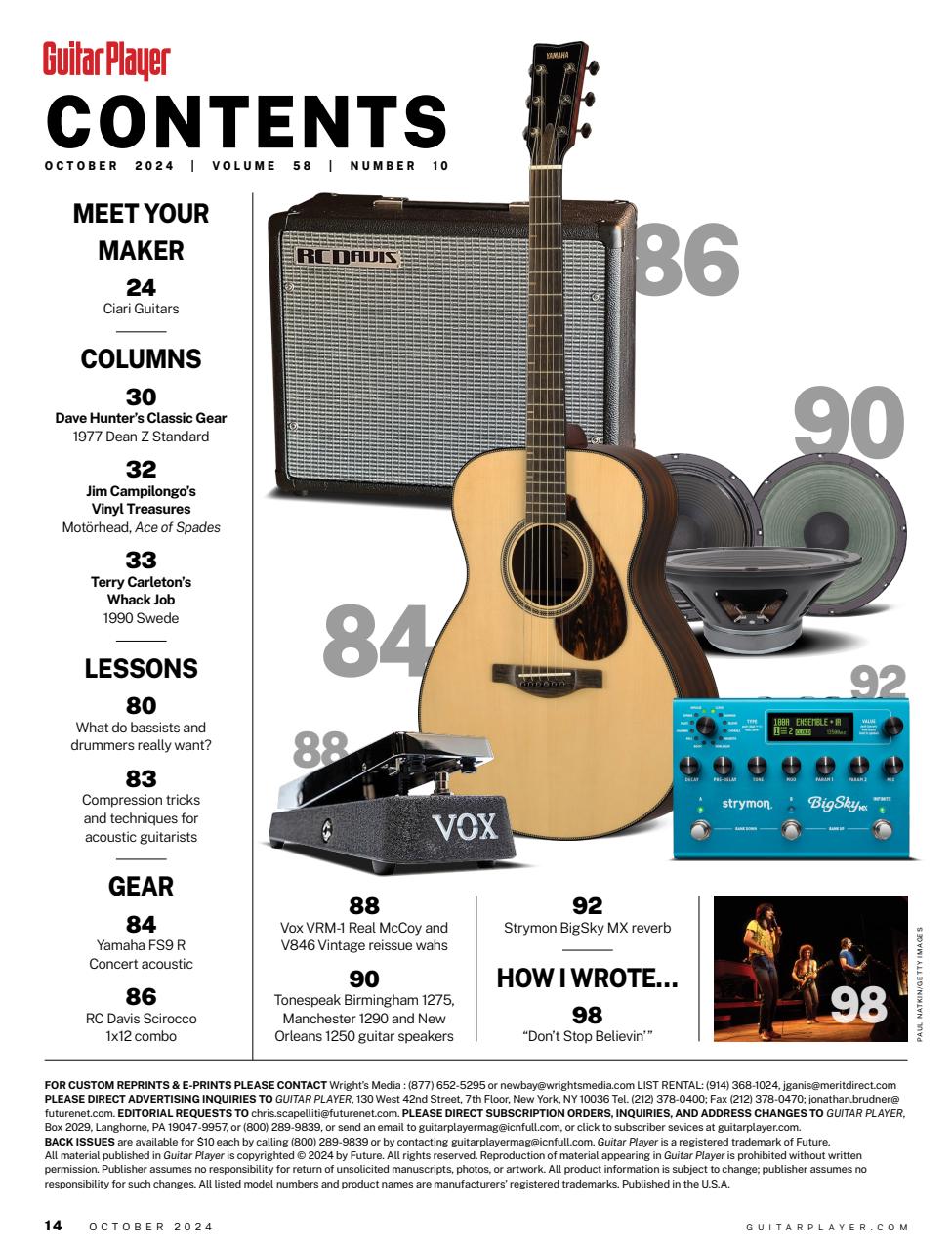 Guitar Player Preview Pages