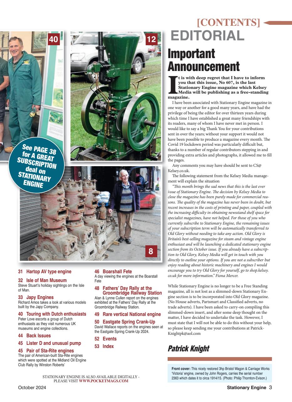 Stationary Engine Preview Pages