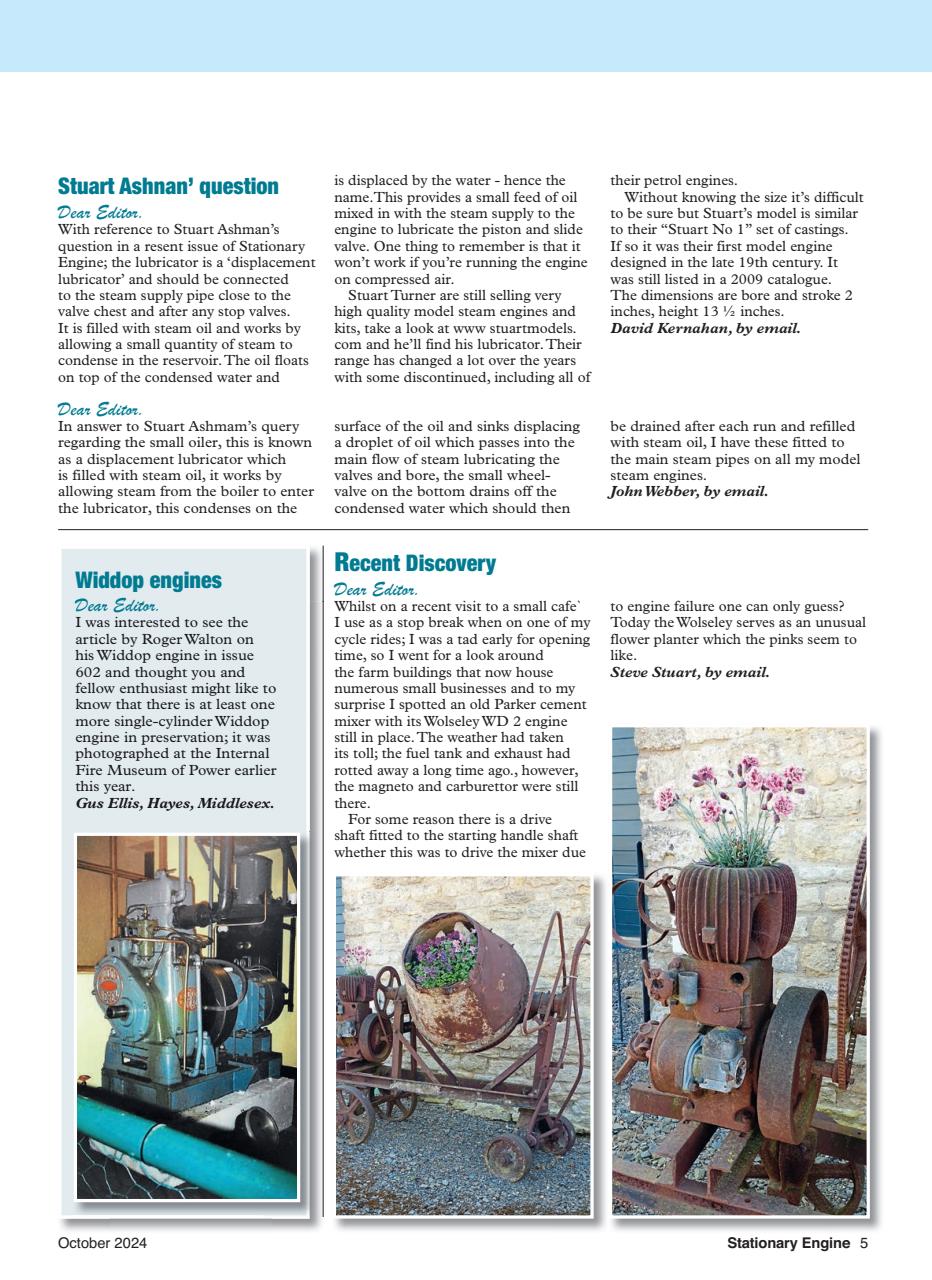 Stationary Engine Preview Pages