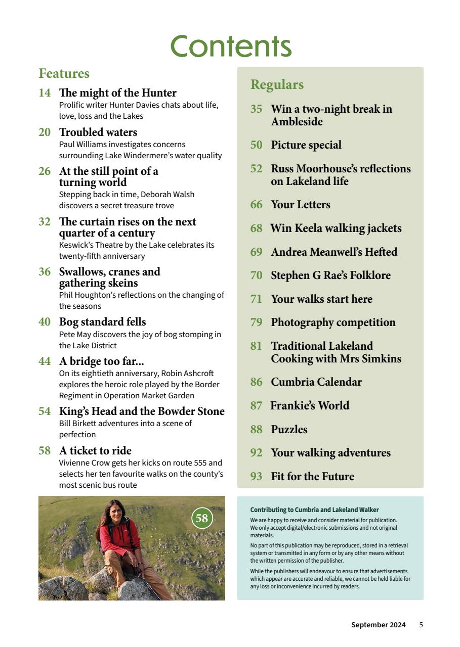 Cumbria and Lakeland Walker Preview Pages