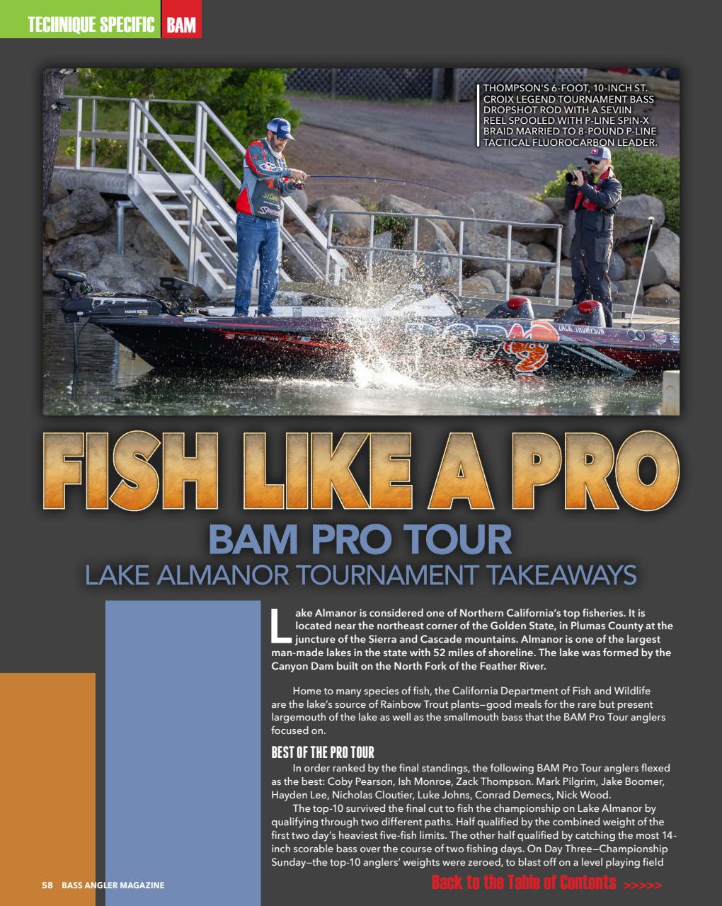 BASS ANGLER MAGAZINE Preview Pages