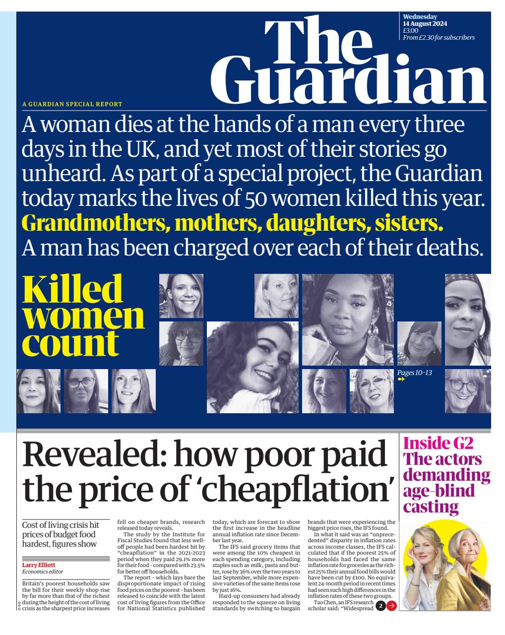 The Guardian Newspaper Preview Pages