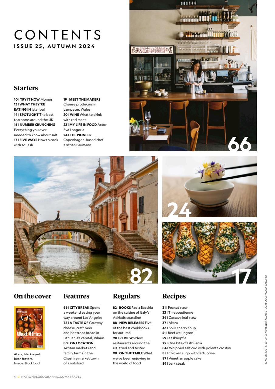 National Geographic Traveller Food Preview Pages
