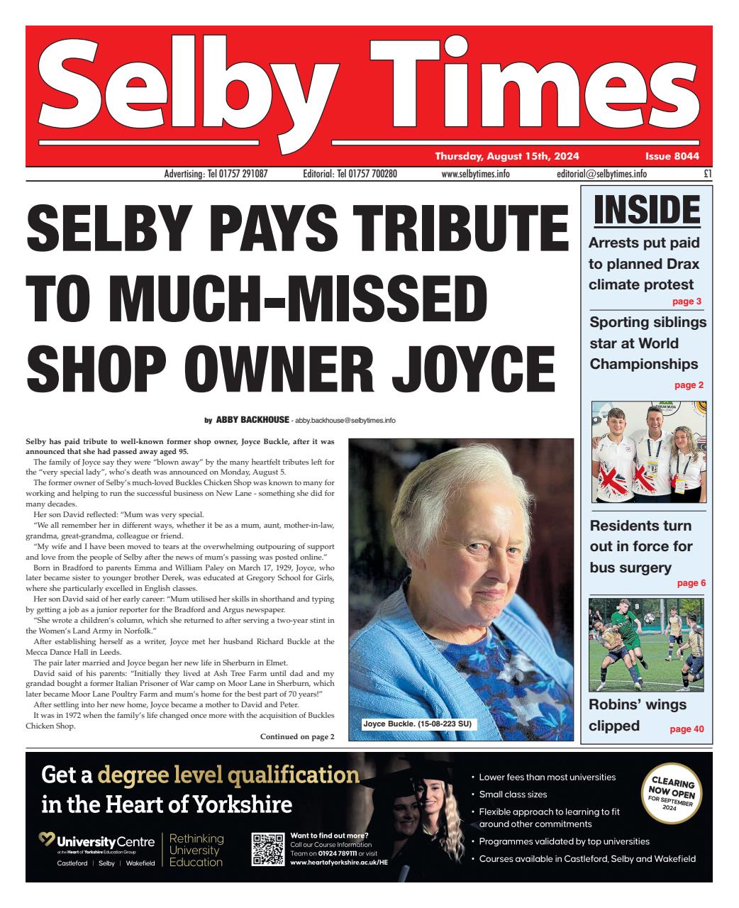 Selby Times Preview Pages