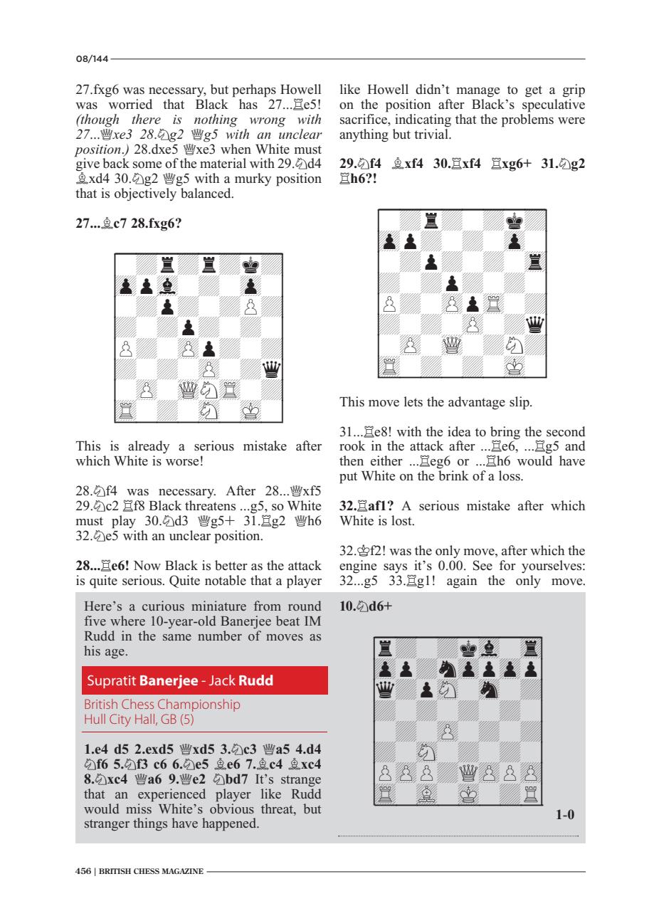 British Chess Magazine Preview Pages