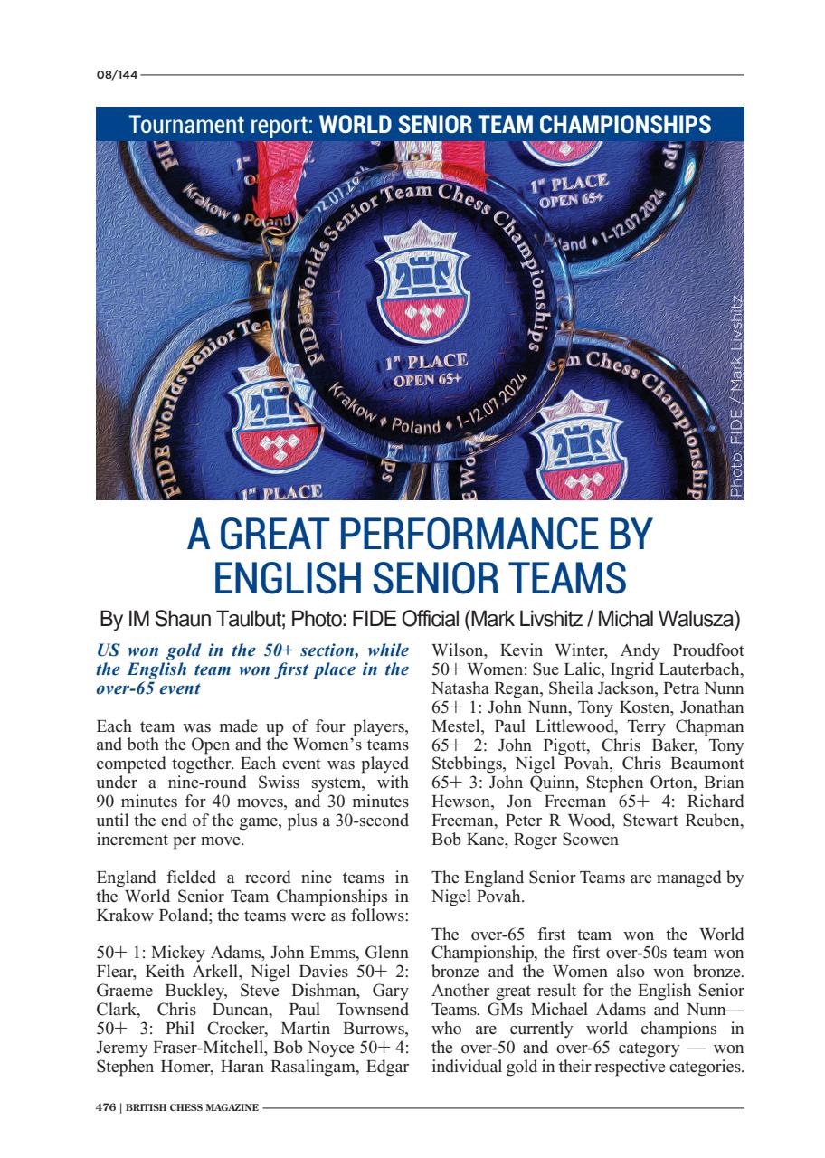 British Chess Magazine Preview Pages