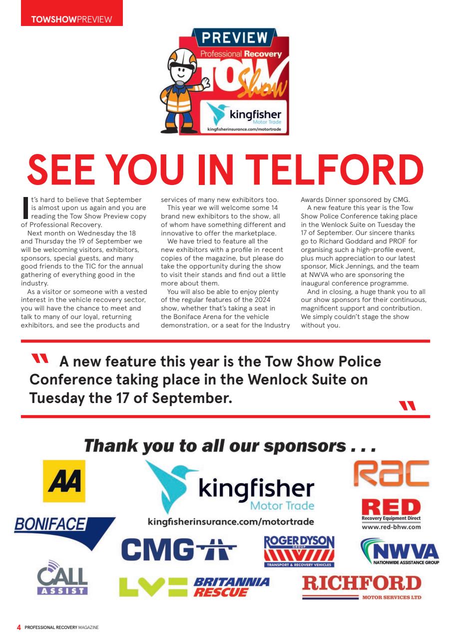 Professional Recovery Magazine Preview Pages