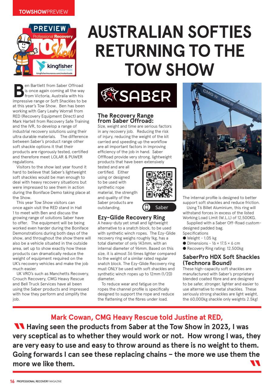 Professional Recovery Magazine Preview Pages