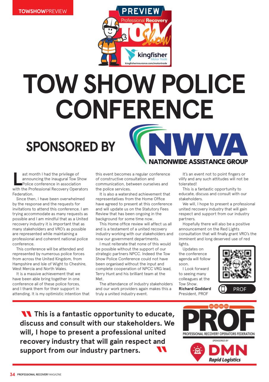 Professional Recovery Magazine Preview Pages