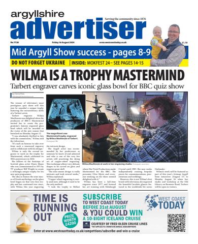 Argyllshire Advertiser issue 16/08/2024