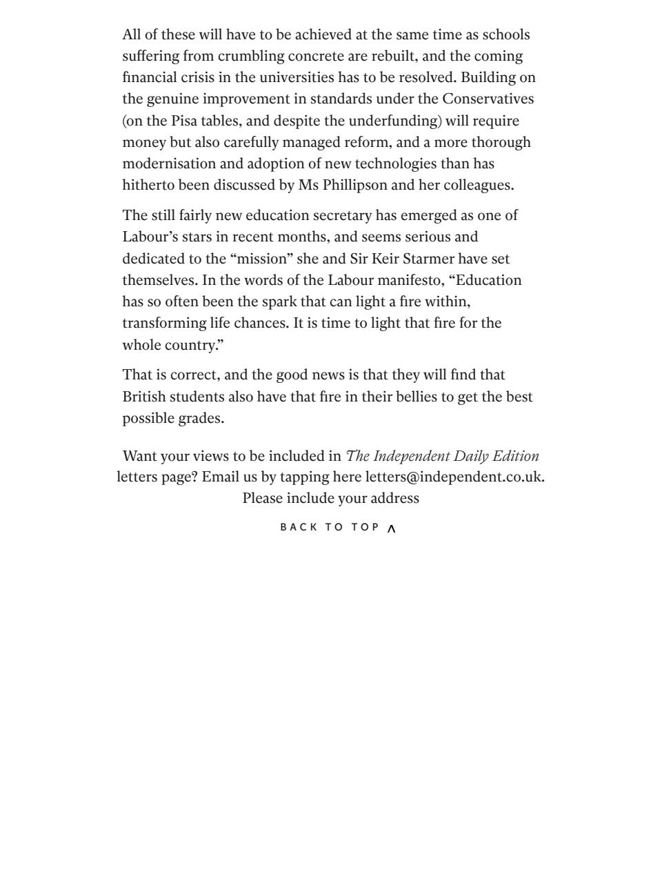 The Independent Daily Edition Newspaper Preview Pages