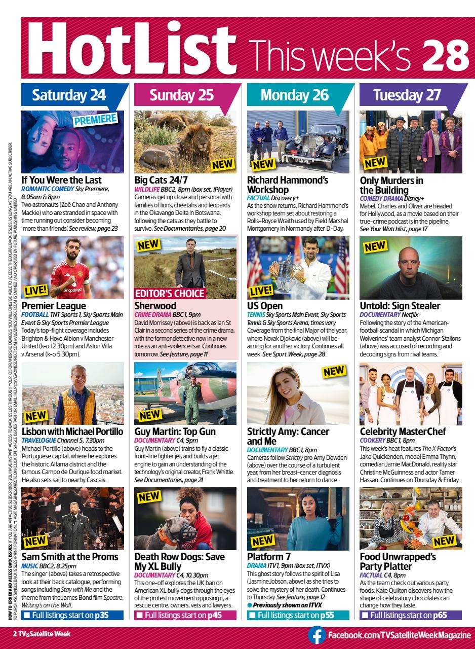 TV & Satellite Week Preview Pages