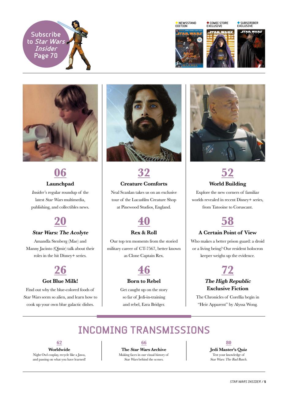 Star Wars Insider Preview Pages