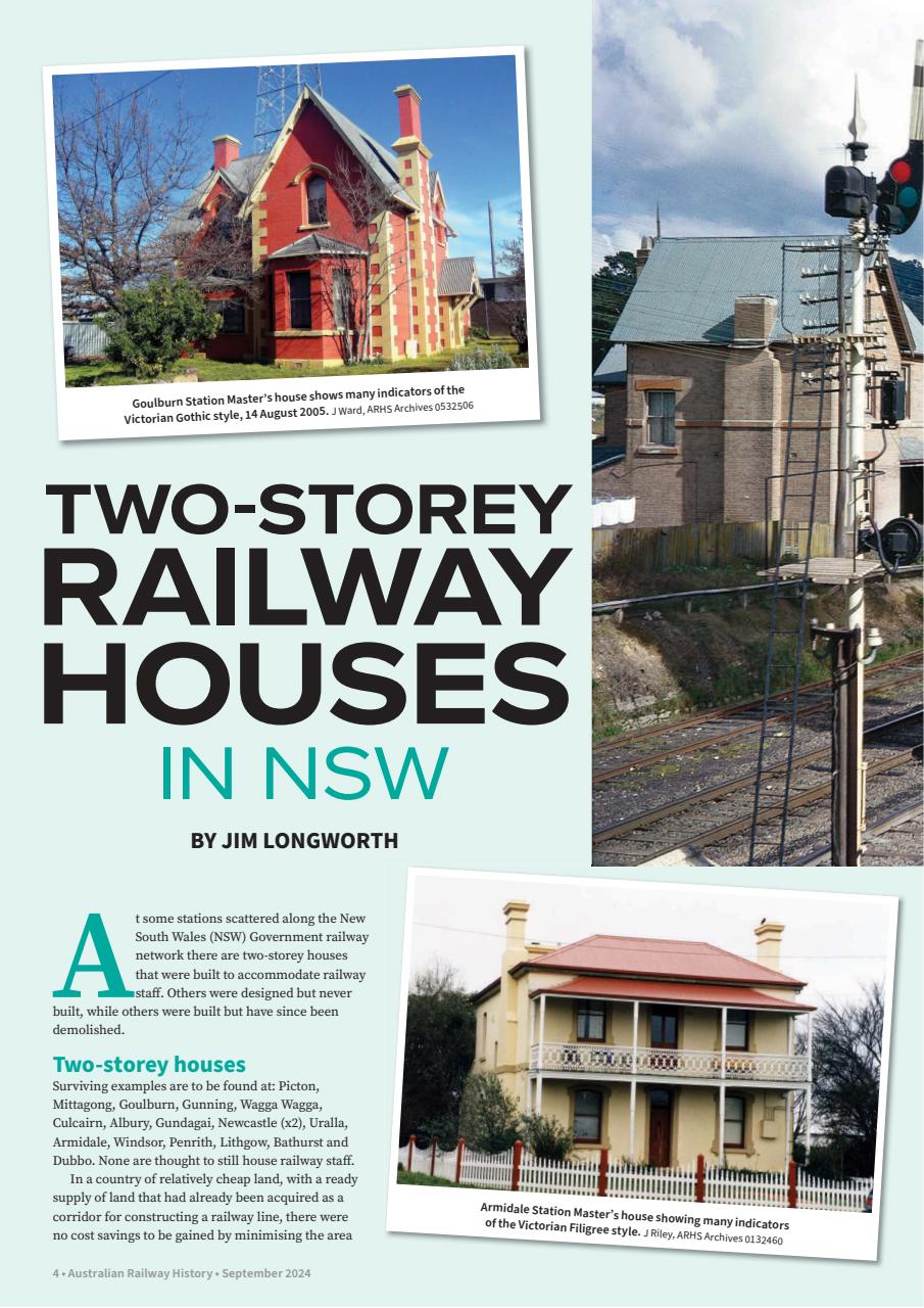 Australian Railway History Preview Pages